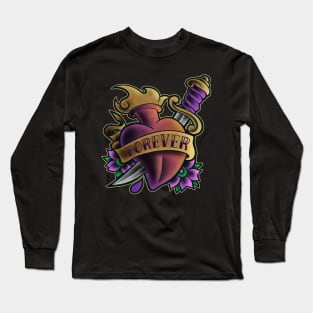 Heart Tattoo Oldschool Long Sleeve T-Shirt